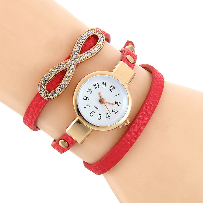 Fashion Women Leather Quartz Analog Wrist Watch New
